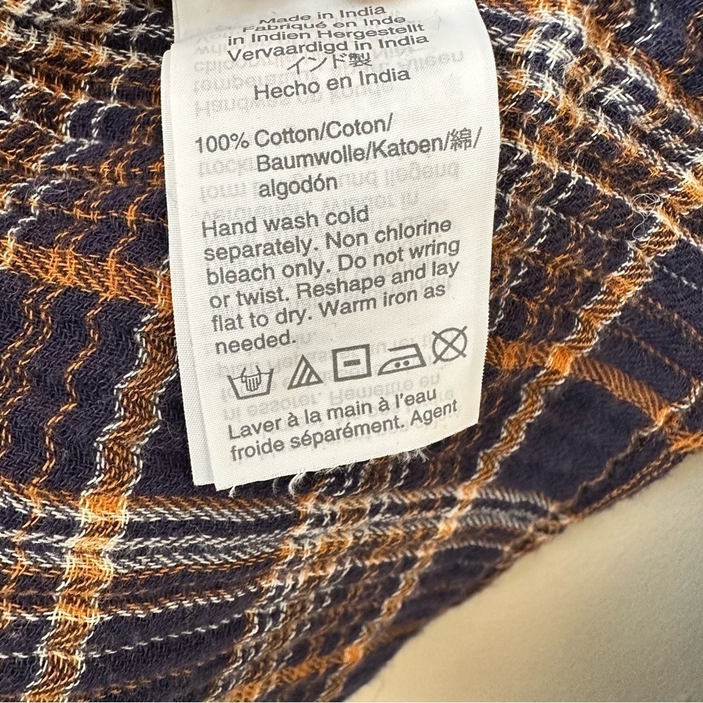 Madewell-Plaid V-Neck Ruffle Top - Picture 9 of 10